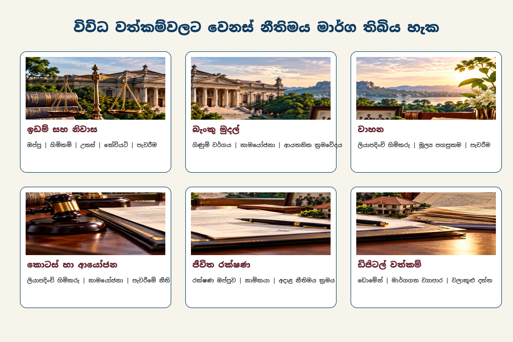 ශ්රී ලංකාවේ මරණයෙන් පසු විවිධ වත්කම් සඳහා නීතිමය මාර්ග