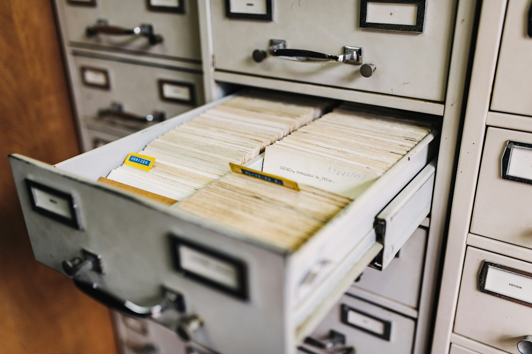 Organized files and documents for family records